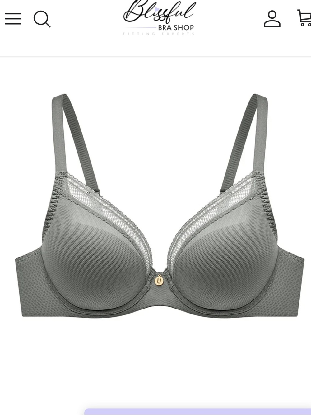 Understance ANNETTE SMOOTH FLEXWIRE PLUNGE BRA Pine